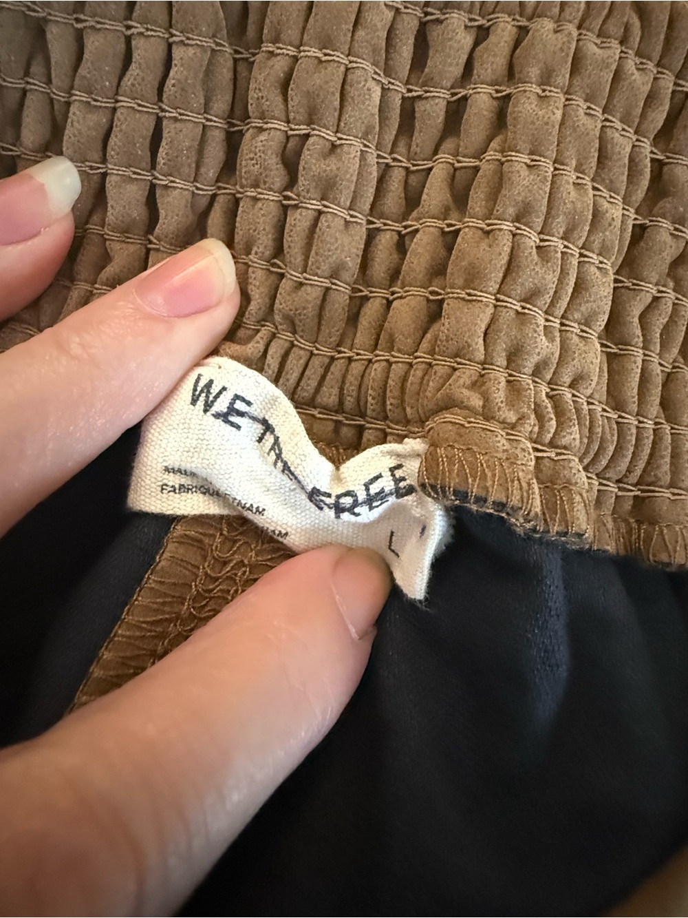 Free People We The Free “Paradise Found” Vegan Suede Skort - Size Large - Picture 3 of 3
